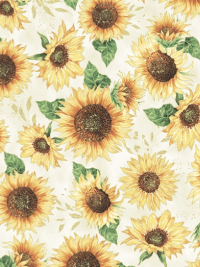 Hoffman "Fall Blooms" #V5184-33G Cream-Gold THUMBNAIL