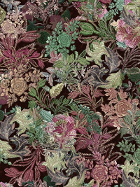 Hoffman "Botanical Charm" W5370-428-Mulberry THUMBNAIL