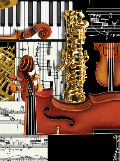 Benartex Kanvas "Encore" # 08604-99B-Multi - Classical Patchwork MAIN