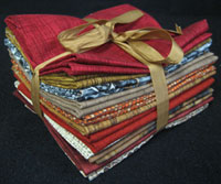 "Wood, Bricks, Rocks and Barn Raisin' Reds " Fabric Pack THUMBNAIL
