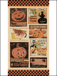Clothworks "Retro Halloween" # Y3245-55-Multi – Retro Halloween Panel THUMBNAIL