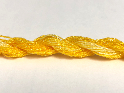 Threadworx Kreinik Fine #8 Braid Overdyed Metallic — 71108  Lemon Meringue MAIN