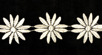 2 3/4" Wide Floral Trim – Cream THUMBNAIL