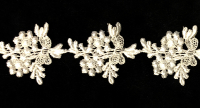 2" Wide Floral Trim – Cream THUMBNAIL