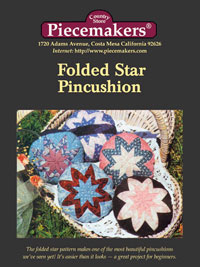 Folded Star Pincushion Pattern THUMBNAIL