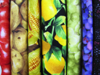 Fruit and Vegetable Fabrics by RJR, Robert Kaufman & More  — Sold by the Inch