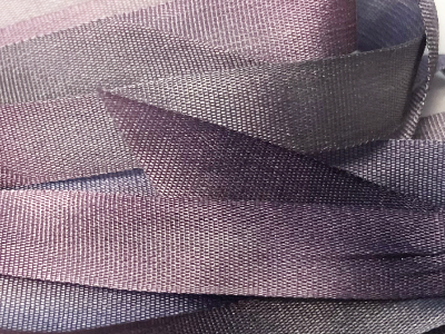 Gibb & Hiney Hand-dyed Silk Ribbon, 7mm — Amethyst MAIN