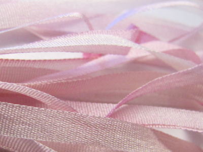 Gibb & Hiney Hand-dyed Silk Ribbon, 3.5mm — Champagne Blush MAIN