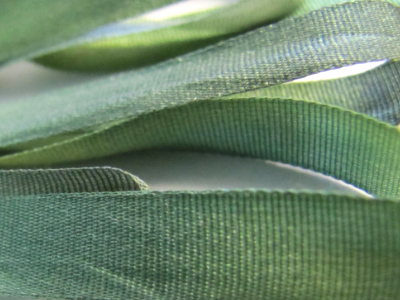 Gibb & Hiney Hand-dyed Silk Ribbon, 7mm — Evening Sage MAIN
