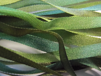 Gibb & Hiney Hand-dyed Silk Ribbon, 3.5mm — Evergreen THUMBNAIL