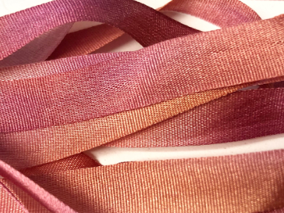 Gibb & Hiney Hand-dyed Silk Ribbon, 7mm — Floribunda MAIN