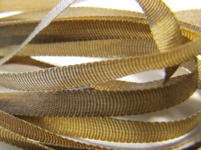 Gibb & Hiney Hand-dyed Silk Ribbon, 3.5mm — Gothic Brown MAIN