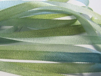 Gibb & Hiney Hand-dyed Silk Ribbon, 3.5mm — Green Mist THUMBNAIL