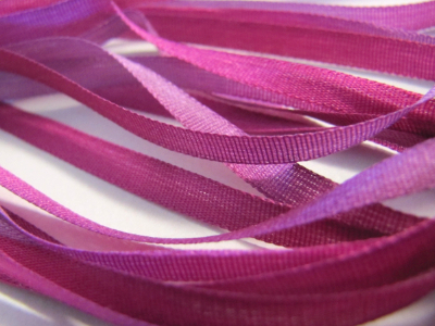 Gibb & Hiney Hand-dyed Silk Ribbon, 3.5mm — Petunia MAIN