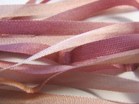 Gibb & Hiney Hand-dyed Silk Ribbon, 3.5mm — Terra Cotta THUMBNAIL