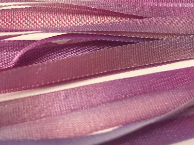 Gibb & Hiney Hand-dyed Silk Ribbon, 3.5mm — Vintage Pansy 108 MAIN