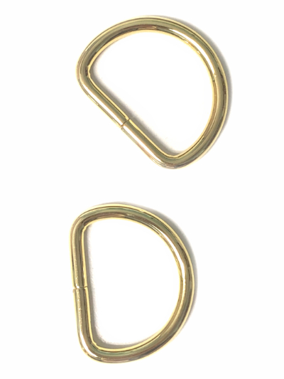 Gold Plated D-Rings – 1-1/2" – set of 2 MAIN