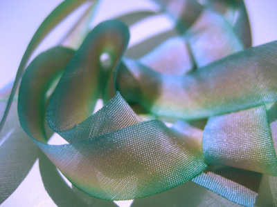 Hanah Hand-dyed Silk Ribbon, 7/16" — Abalone MAIN