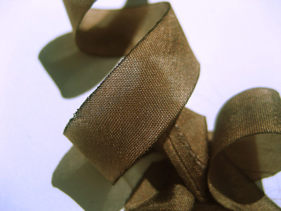 Hanah Hand-dyed Silk Ribbon, 7/16" — Fawn MAIN