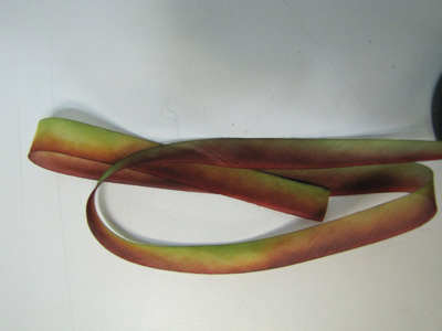 Hanah Hand-dyed Silk Ribbon, 7/16" — Leaves Turning MAIN