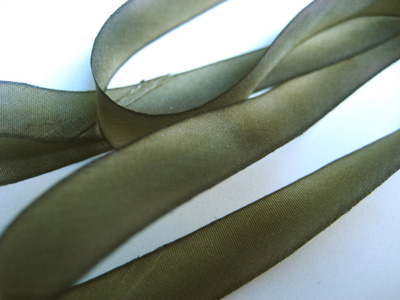 Hanah Hand-dyed Silk Ribbon, 7/16" — Moon Dust MAIN