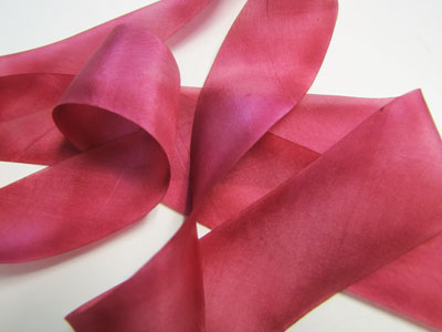 Hanah Hand-dyed Silk Ribbon, 1 1/2" — Victorian Rose MAIN