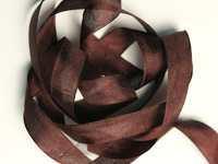 Woven Edge Rayon Ribbon, 1/2" - Redwood Brown THUMBNAIL