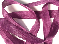 Woven Edge Rayon Ribbon, 1/2" - American Beauty THUMBNAIL