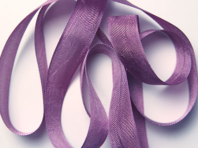 Woven Edge Rayon Ribbon, 1/2" - Elderberry MAIN