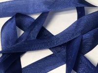 Woven Edge Rayon Ribbon, 1/2" - Glory Blue THUMBNAIL