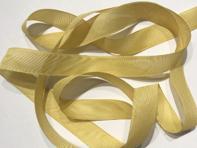 Woven Edge Rayon Ribbon, 1/2" - Golden MAIN