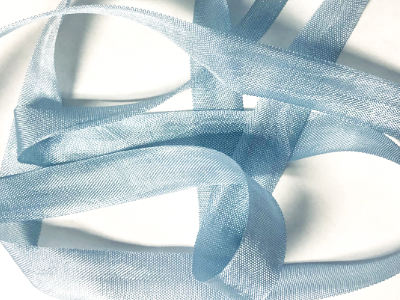 Woven Edge Rayon Ribbon, 1/2" - Limoges Blue MAIN