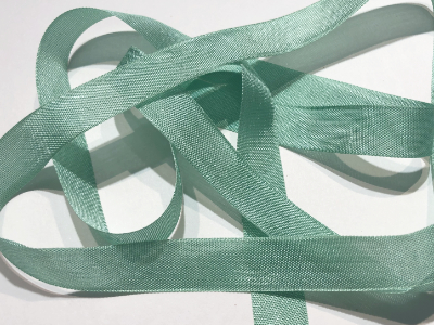 Woven Edge Rayon Ribbon, 1/2" - Light Celadon MAIN
