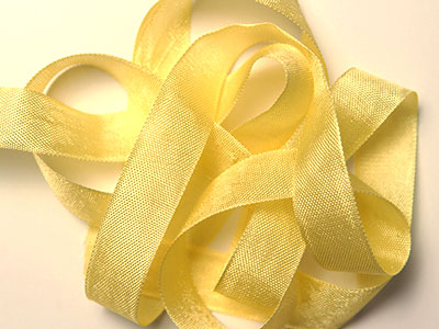 Woven Edge Rayon Ribbon, 1/2" - Mimosa MAIN