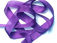 Woven Edge Rayon Ribbon, 1/2" - Pansy Purple THUMBNAIL