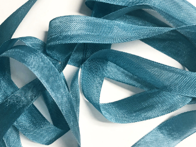 Woven Edge Rayon Ribbon, 1/2" - Patio Peacock MAIN