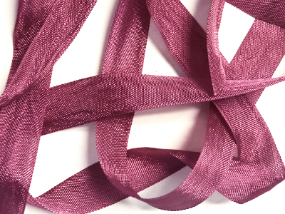 Woven Edge Rayon Ribbon, 1/2" - Ruby Tone MAIN