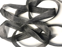 Woven Edge Rayon Ribbon, 1/2" - Smoke Grey THUMBNAIL