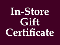 IN-STORE Gift Certificate THUMBNAIL