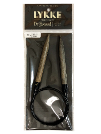 Lykke Driftwood Wooden Fixed Circular Knitting Needles — 32 inch length, size US 15 (10.00mm) THUMBNAIL