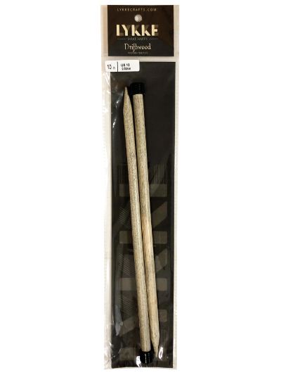 Lykke Driftwood Wooden Straight Needles — 10 inch length, size US 13 (9.00mm) MAIN