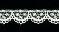 7/8" Wide Scalloped Lace Trim – Cream THUMBNAIL