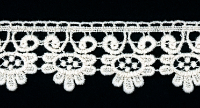 1 3/8" Wide Floral Trim – Cream THUMBNAIL