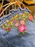 Lace-up Ribbon Embroidered Denim Top SWATCH