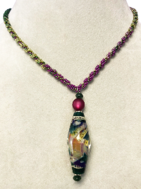 Lampworked Pendant Necklace by Piecemakers THUMBNAIL