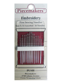 Piecemakers Embroidery Needles Size 5/10 Assorted THUMBNAIL