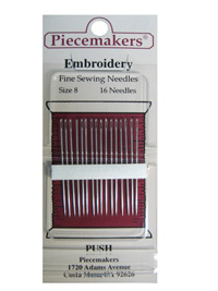 Piecemakers Embroidery Needles Size 8 THUMBNAIL