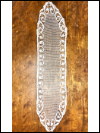 Vintage Crocheted Doily – Long Runner with Pointed Ends and Swirl Border SWATCH