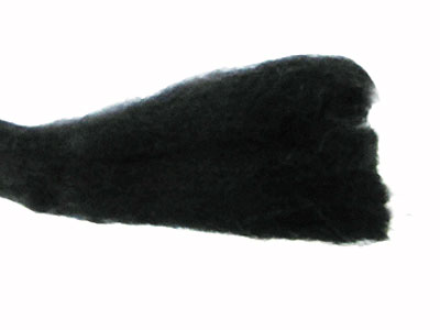 Merino Wool Roving - Raven MAIN