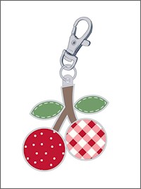 Lori Holt - Enamel Happy Charm "Cherries" ST-28242 THUMBNAIL